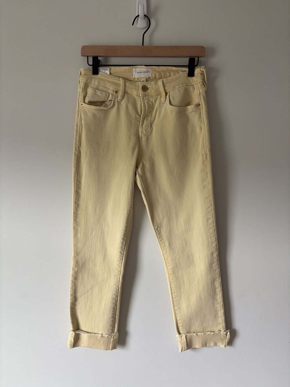 Dear John Blaire Straight Jeans Size 27 Yellow